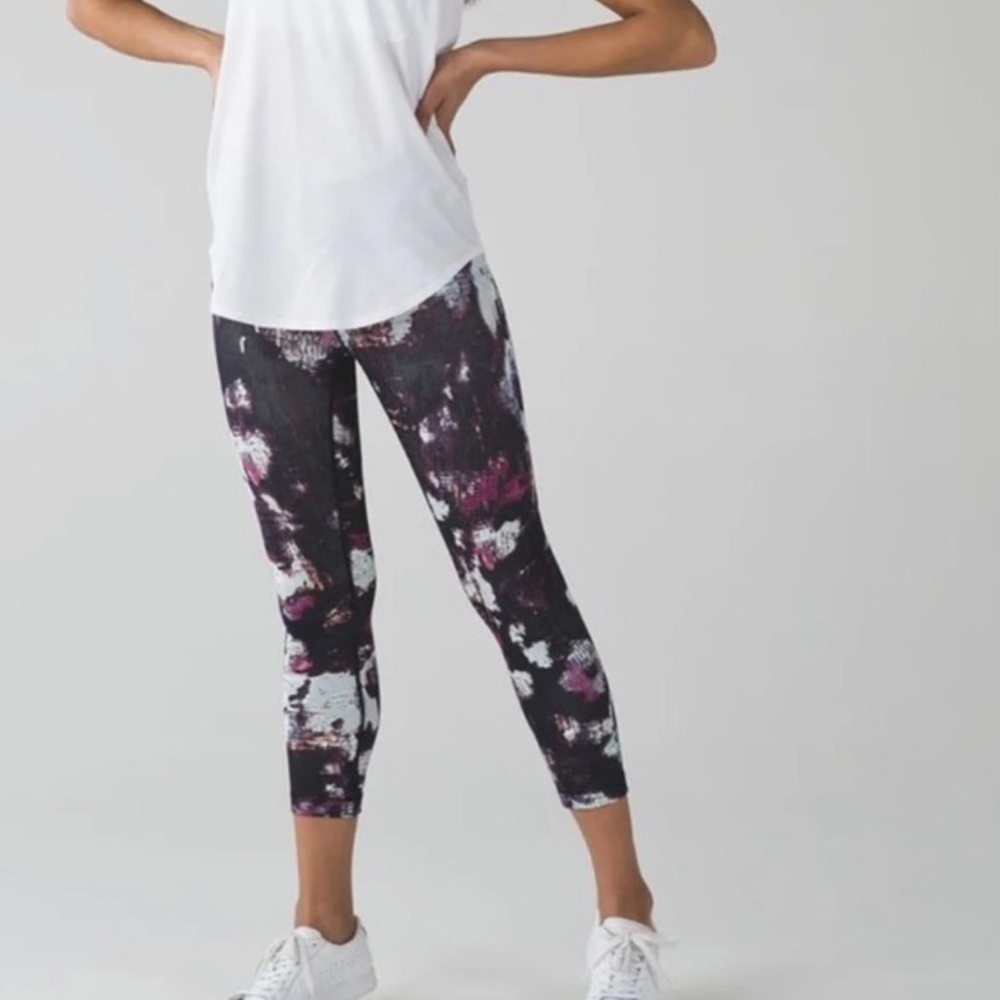 Lululemon Wunder Under Cara Blossom Crop Legging